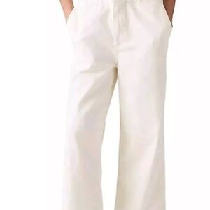 Levi's White Short Sleeve Heritage White Denim Jumpsuit NWT L Large $90